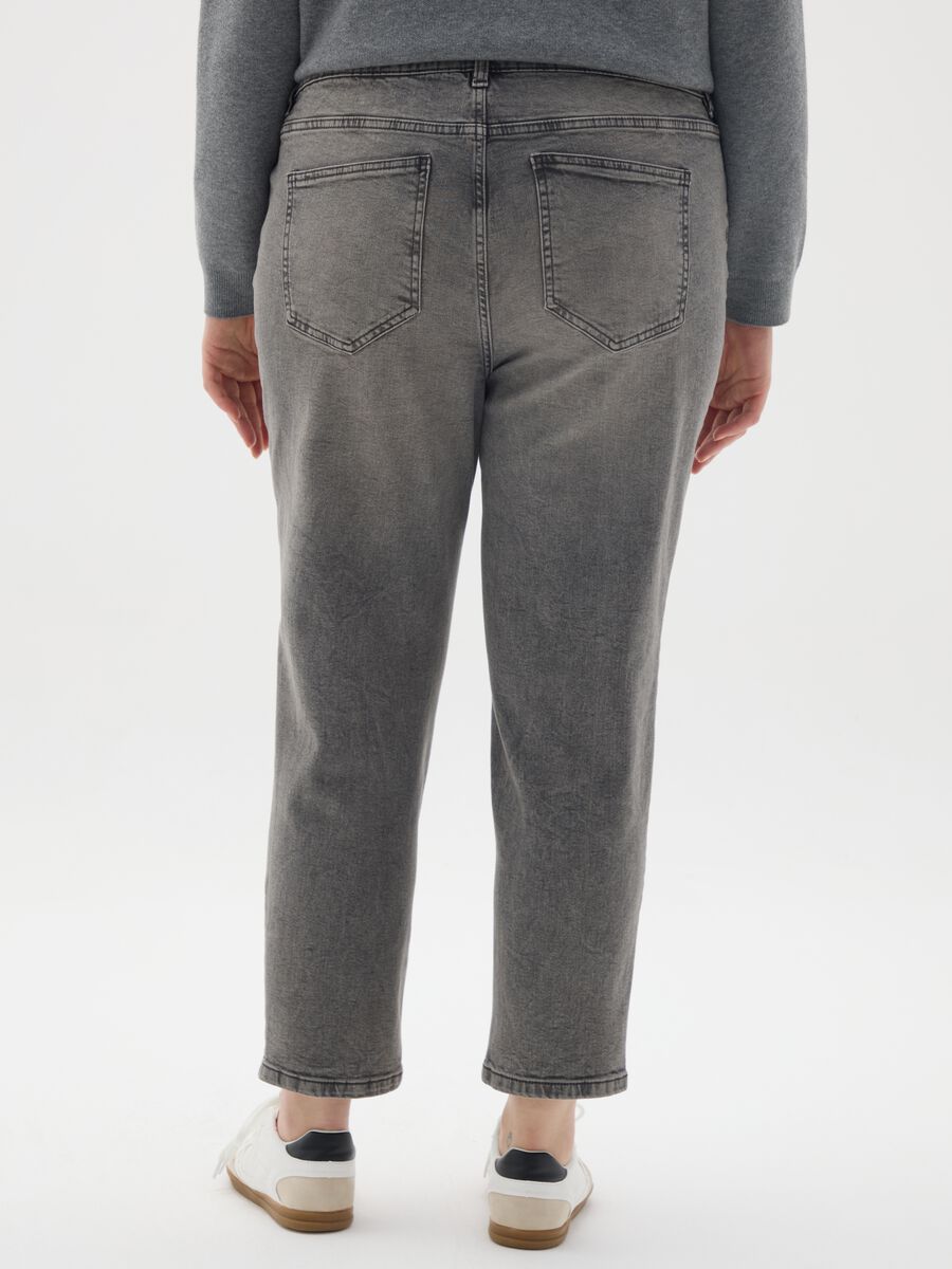 Grey Stretch Cotton Slim Fit Jeans_3