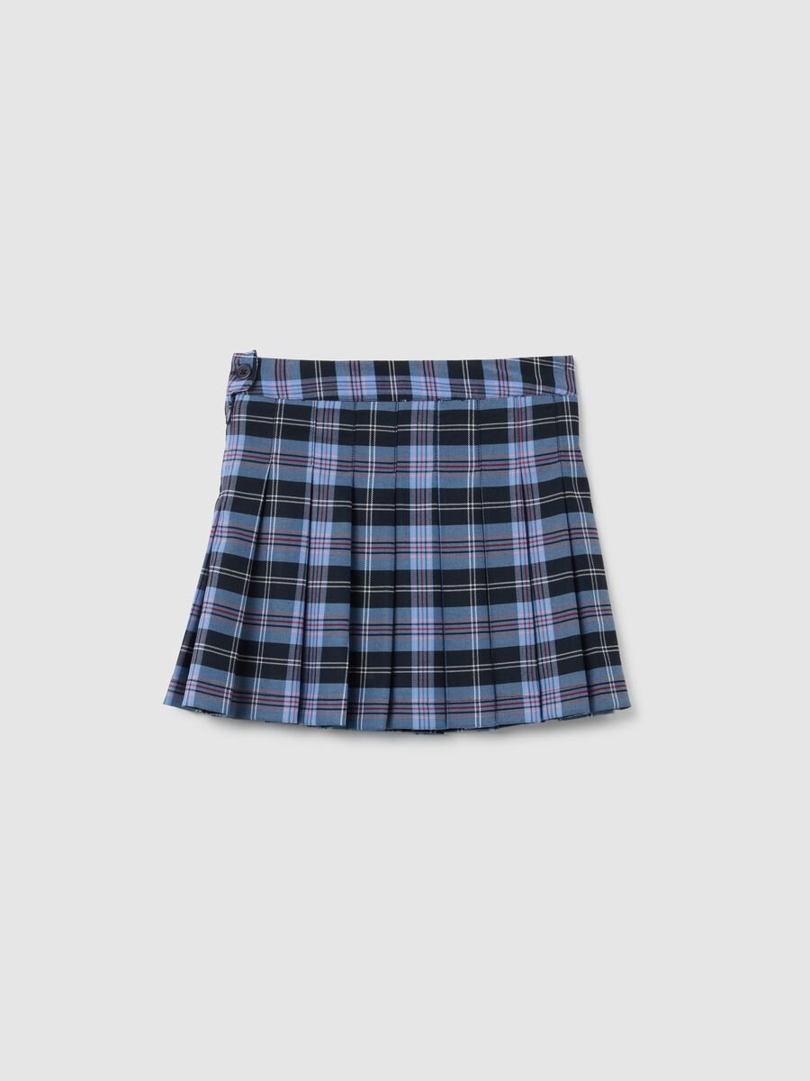 Girl's Skirt in Multicolour Stretch Fabric_4