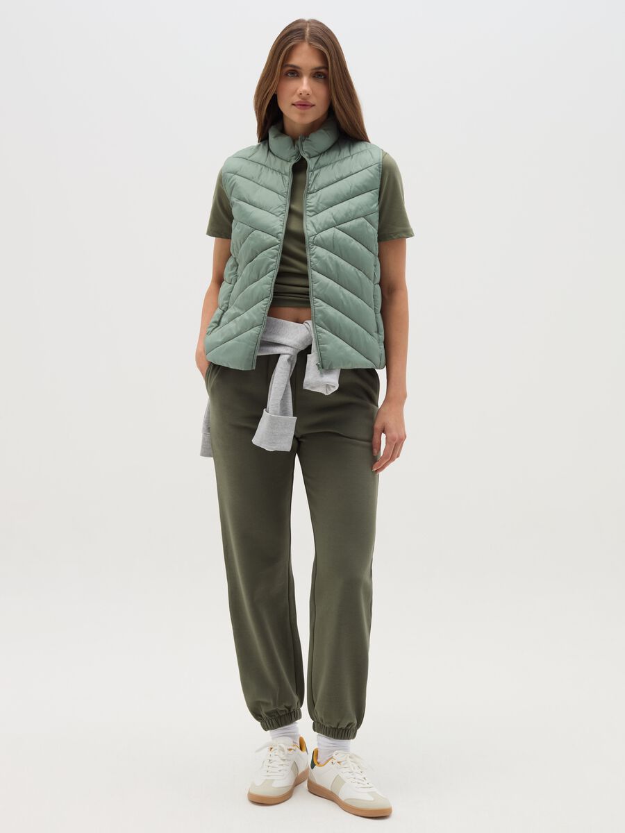 Full-zip ultralight gilet with high neck_1