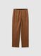 Brown Slim Fit Leggings_4