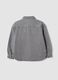 Grey oversized pure cotton shirt with studs for girls_2