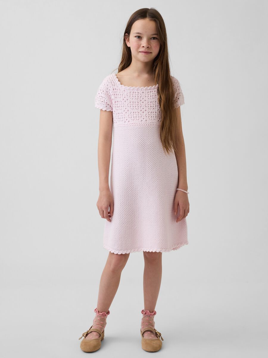 Pure cotton broderie dress_0