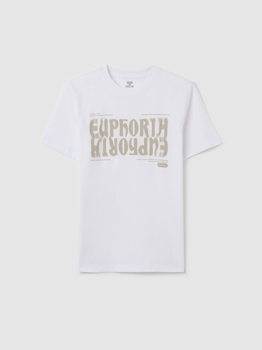 White cotton T-shirt with lettering print_3