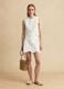 White organic cotton broderie anglaise mini skirt_0