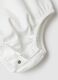 Body in puro cotone bianco da neonata con colletto ruffle decorato_3