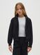 Girls' black pure cotton regular fit sweatshirt_0
