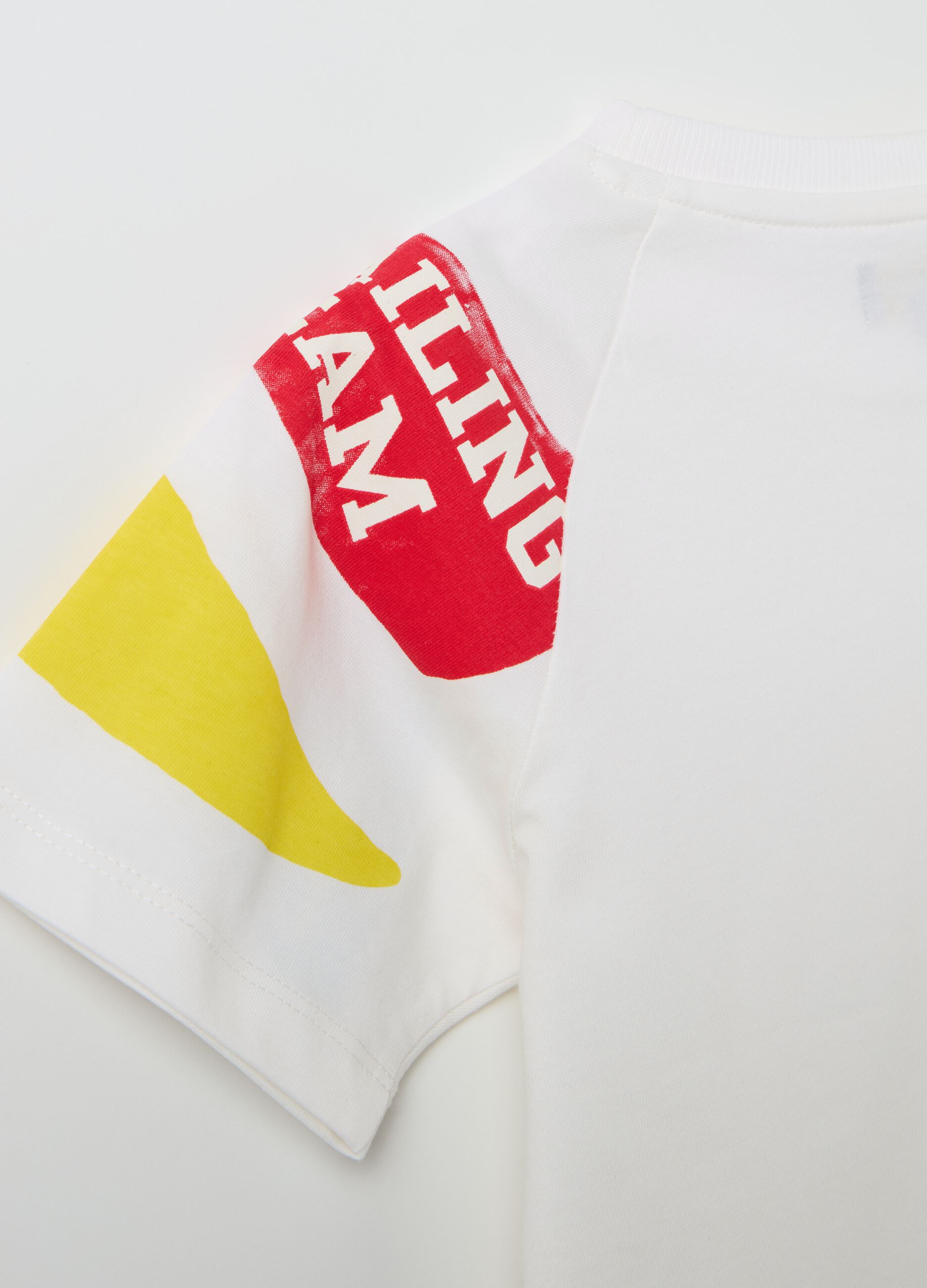 T-shirt in cotton with nautical print