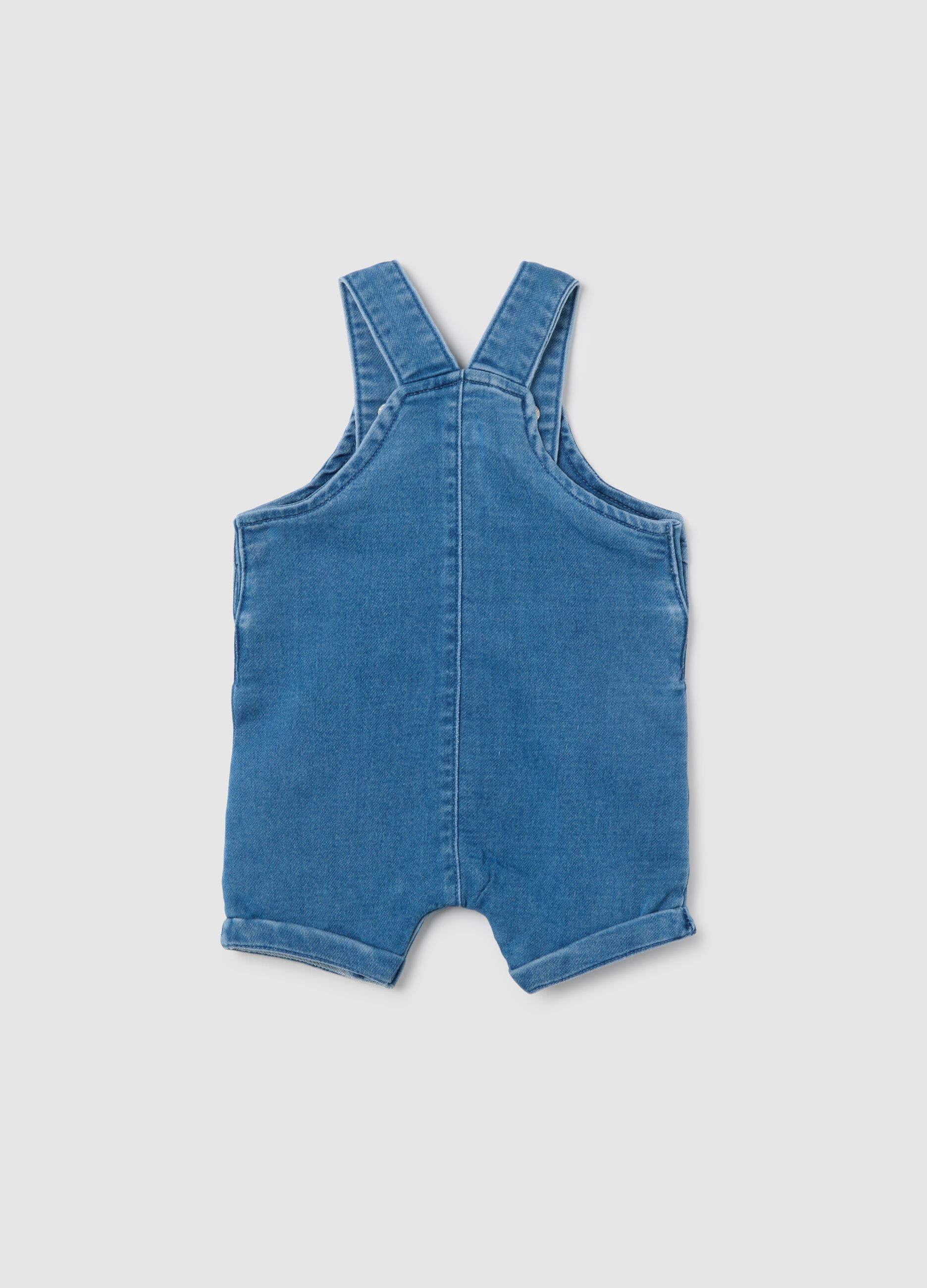 Regular Fit Baby Denim Short Dungarees