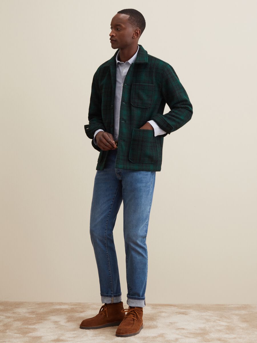 Shacket in panno fantasia check_0