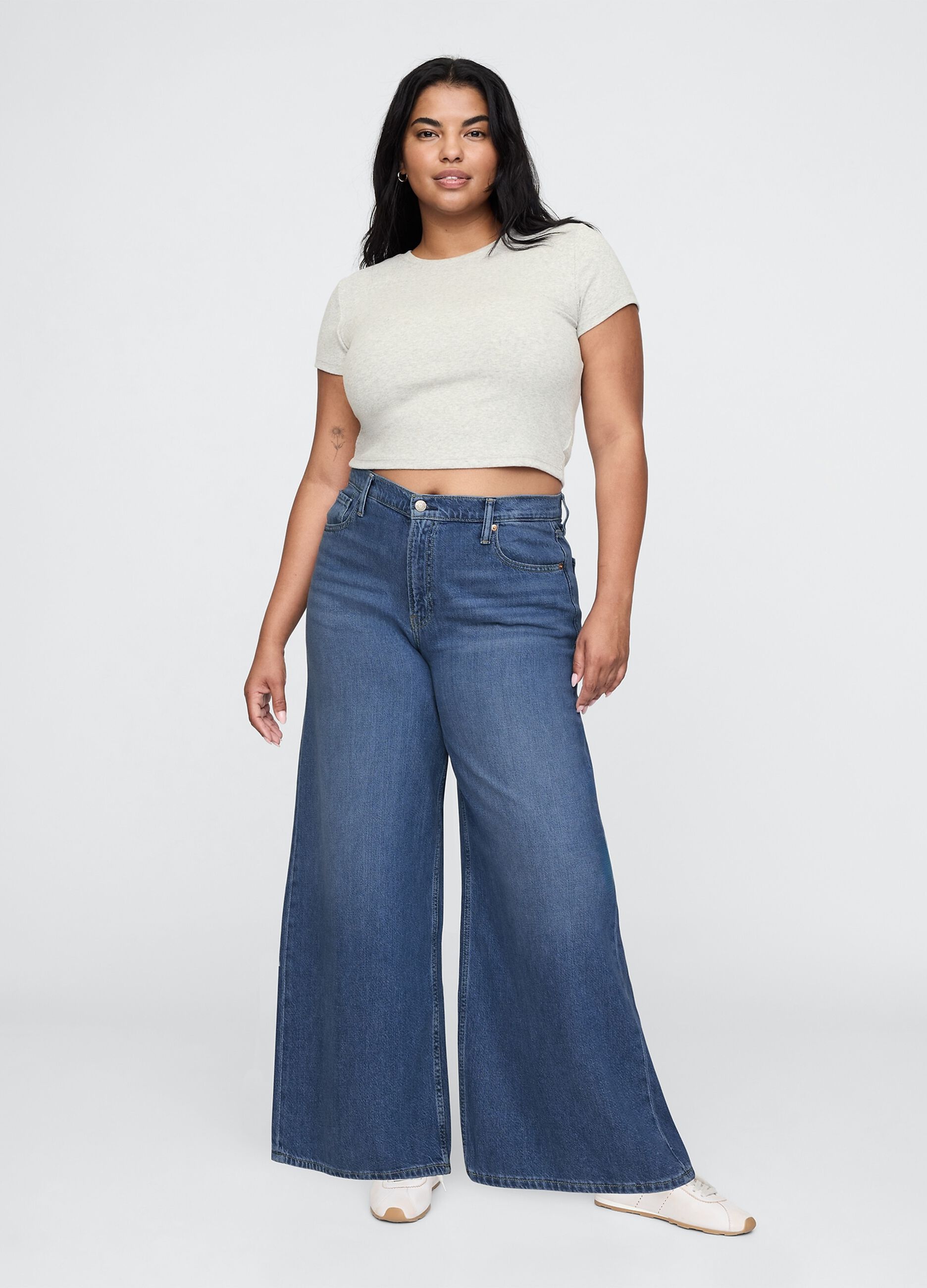 Wide Leg Denim Jeans Gap