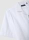 White pure organic cotton shirt with bowling collar, regular fit_1