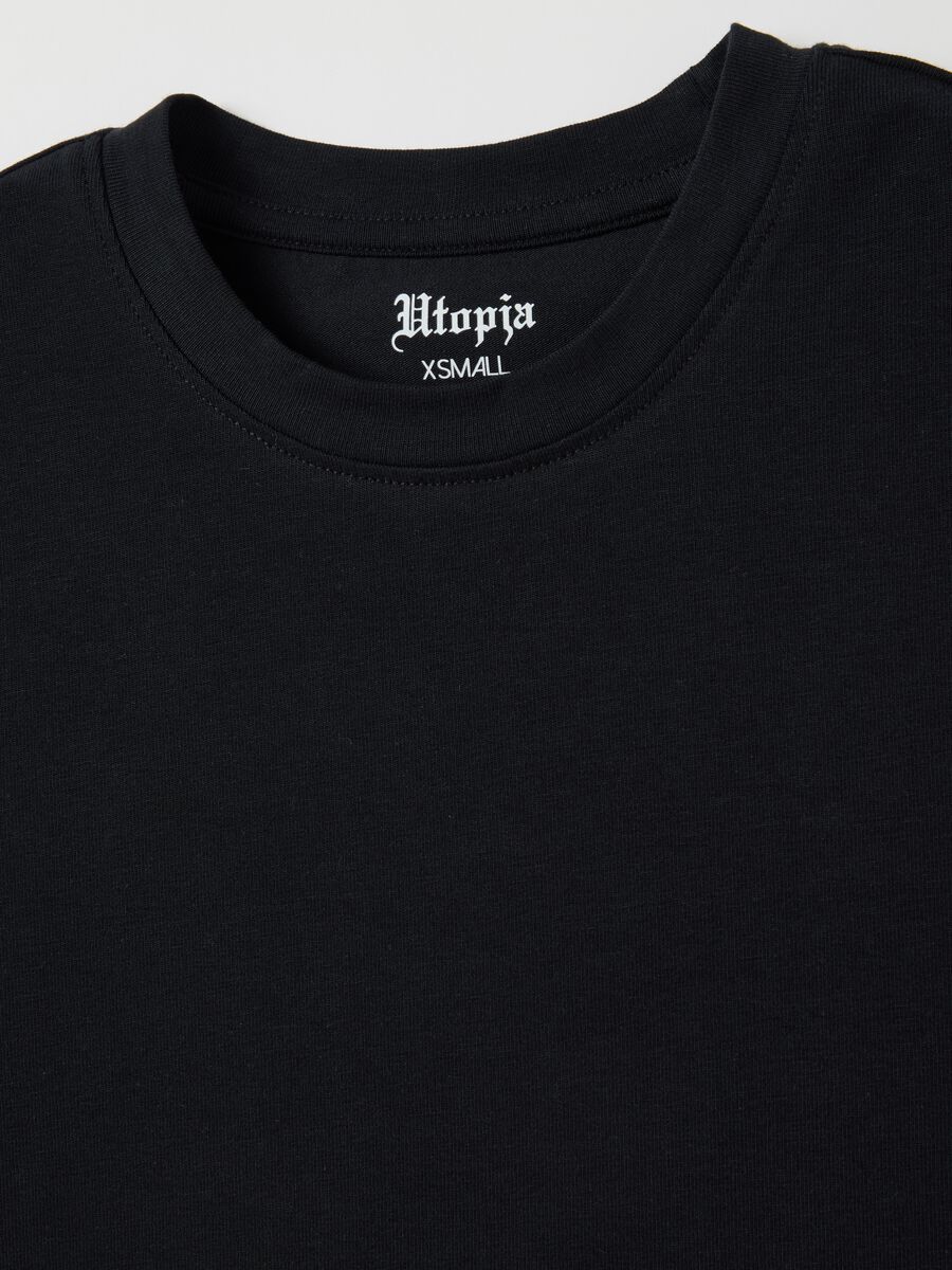 Crop T-shirt Black_5
