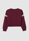 Girls' Red Cotton Sweatshirt with Hogwarts Print, Regular Fit_1