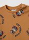 Brown pure cotton baby T-shirt regular fit_2