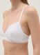 White stretch cotton triangle bra_3