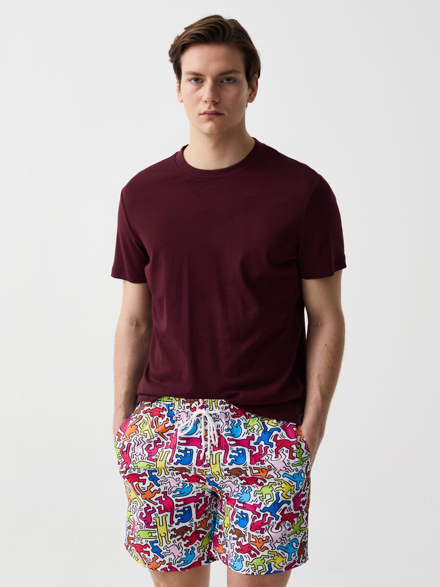 Costume boxer con stampa Keith Haring_0