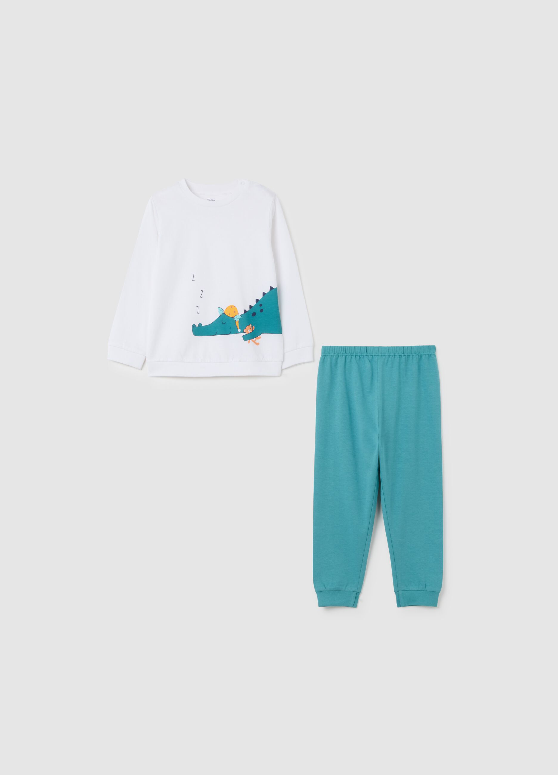 Children's pyjamas in pure multicoloured cotton