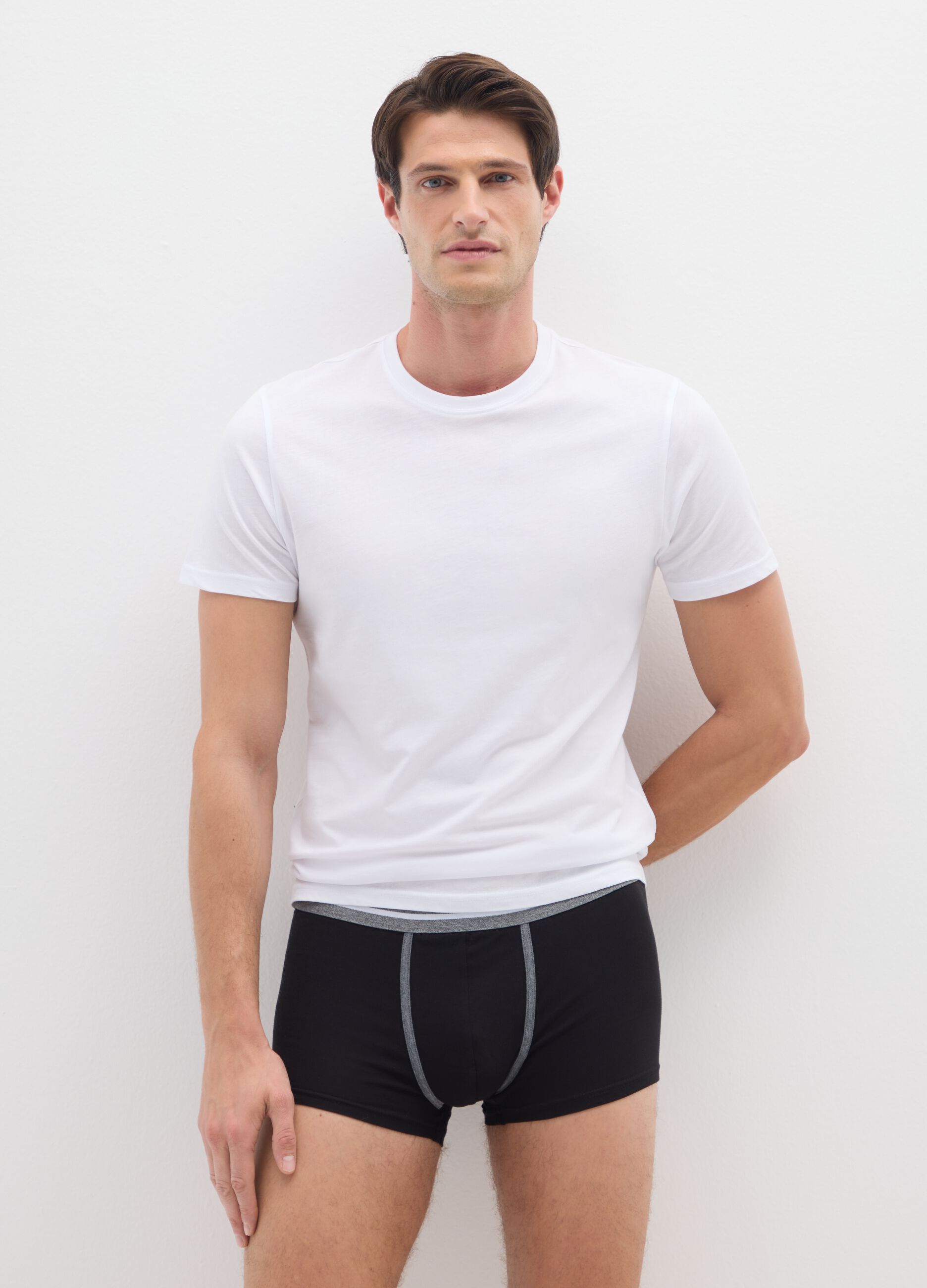 Tripack stretchy cotton blue boxers