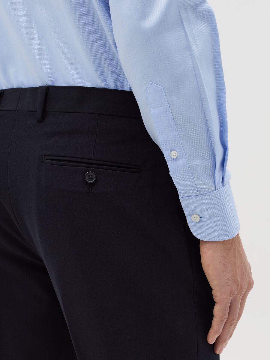Regular-fit shirt in easy-iron Oxford cotton_3