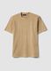 T-shirt in puro cotone beige relaxed fit_4