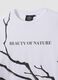 White pure cotton T-shirt with foliage print_1