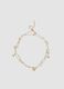 Beige necklace with sea charms and stones_0