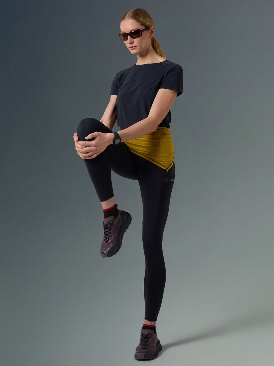 Technical T-shirt with side inserts ALTAVIA WITH DEBORAH COMPAGNONI_0