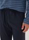 Blue and black striped organic cotton crew-neck pyjamas_2