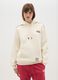 Beige cotton blend hoodie_1