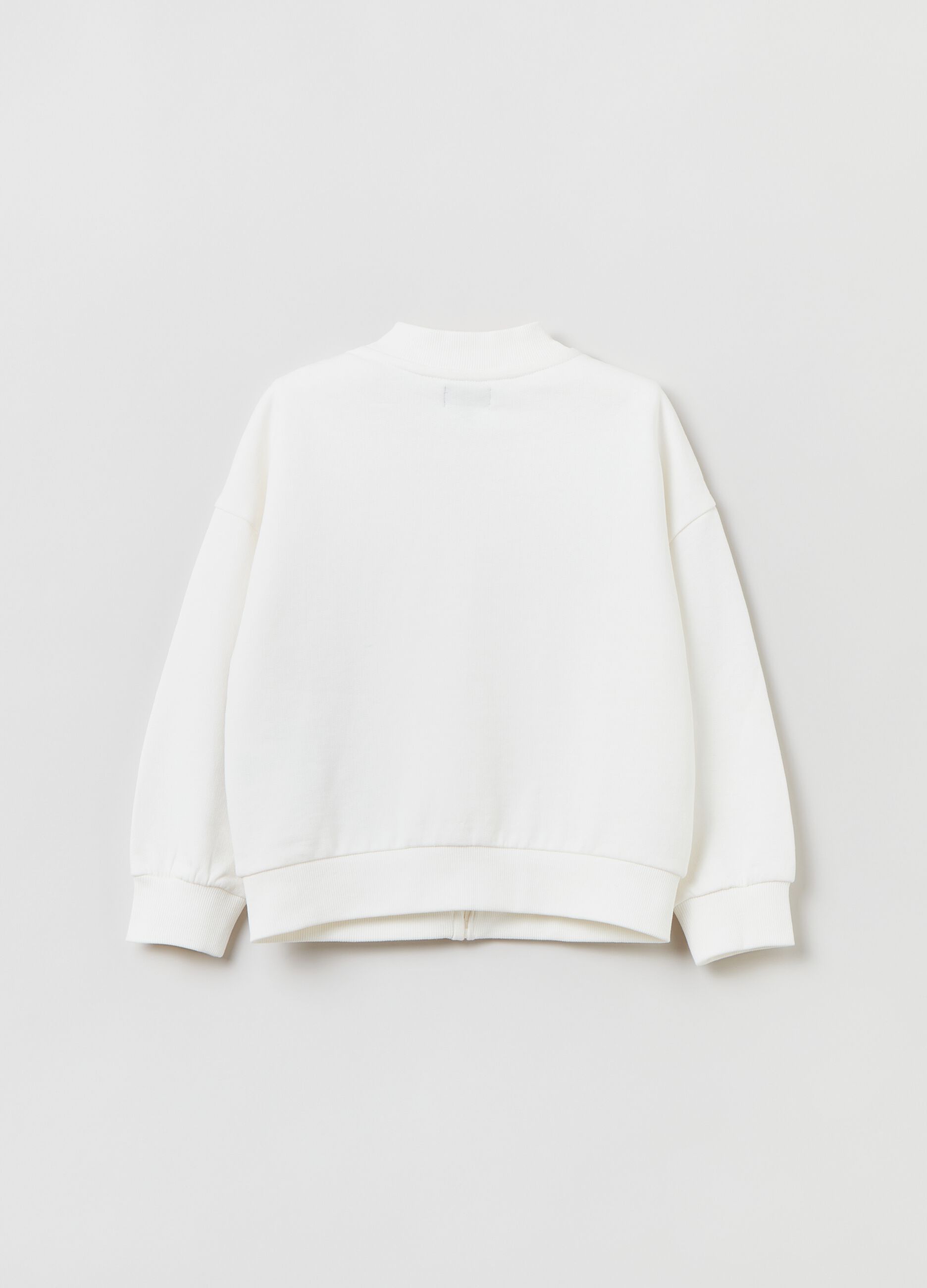 Full-zip in cotone con stampa fiori _1