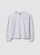 Girls&rsquo; grey 100% cotton sweatshirt with star, relaxed fit_3