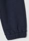 Blue pure cotton jogger trousers_3
