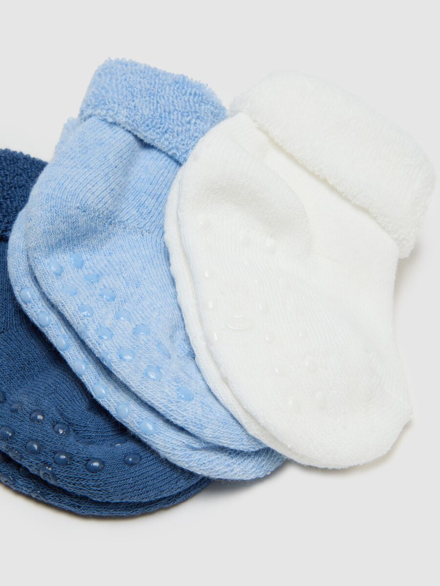Set of Multicolor Cotton Baby Socks with Non-Slip Sole_1