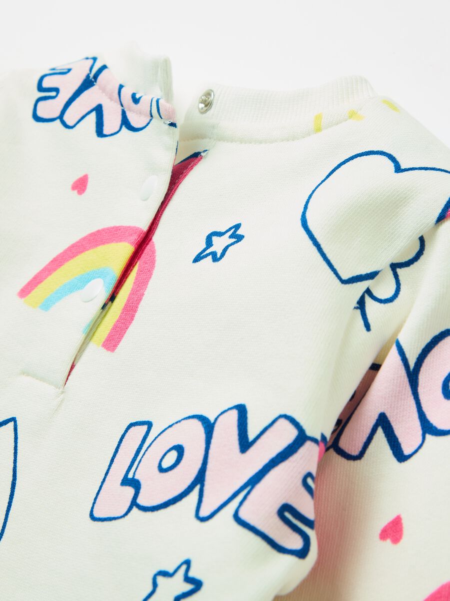 French terry jogging set with print_3
