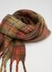 Multicoloured Checked Scarf with Fringes_2