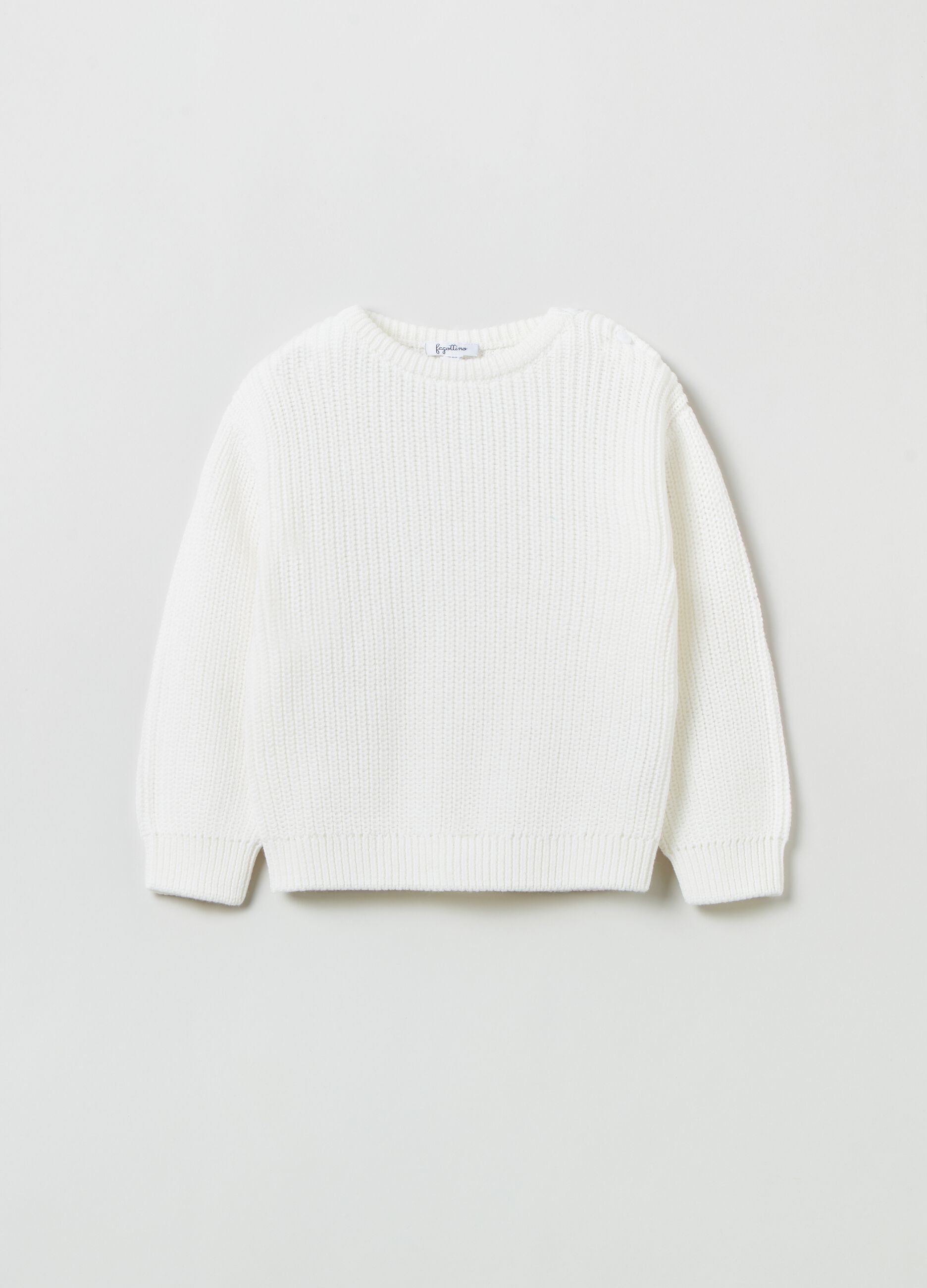Pullover in cotone a costine