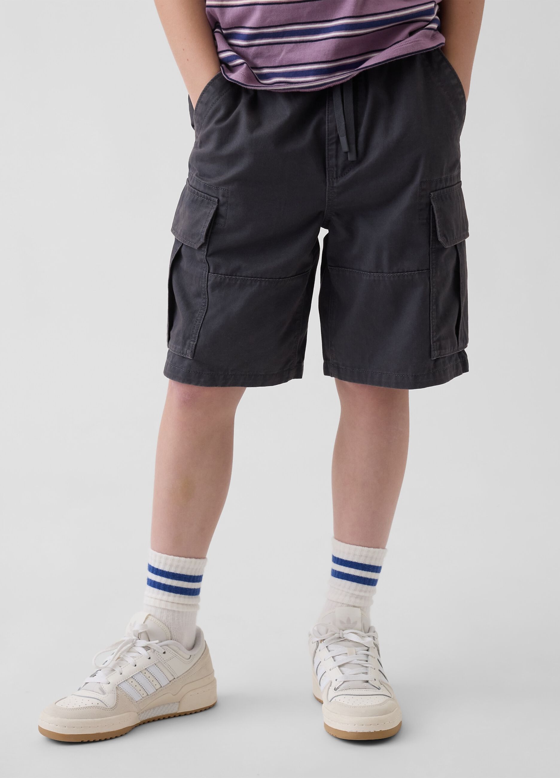 Pure cotton cargo shorts