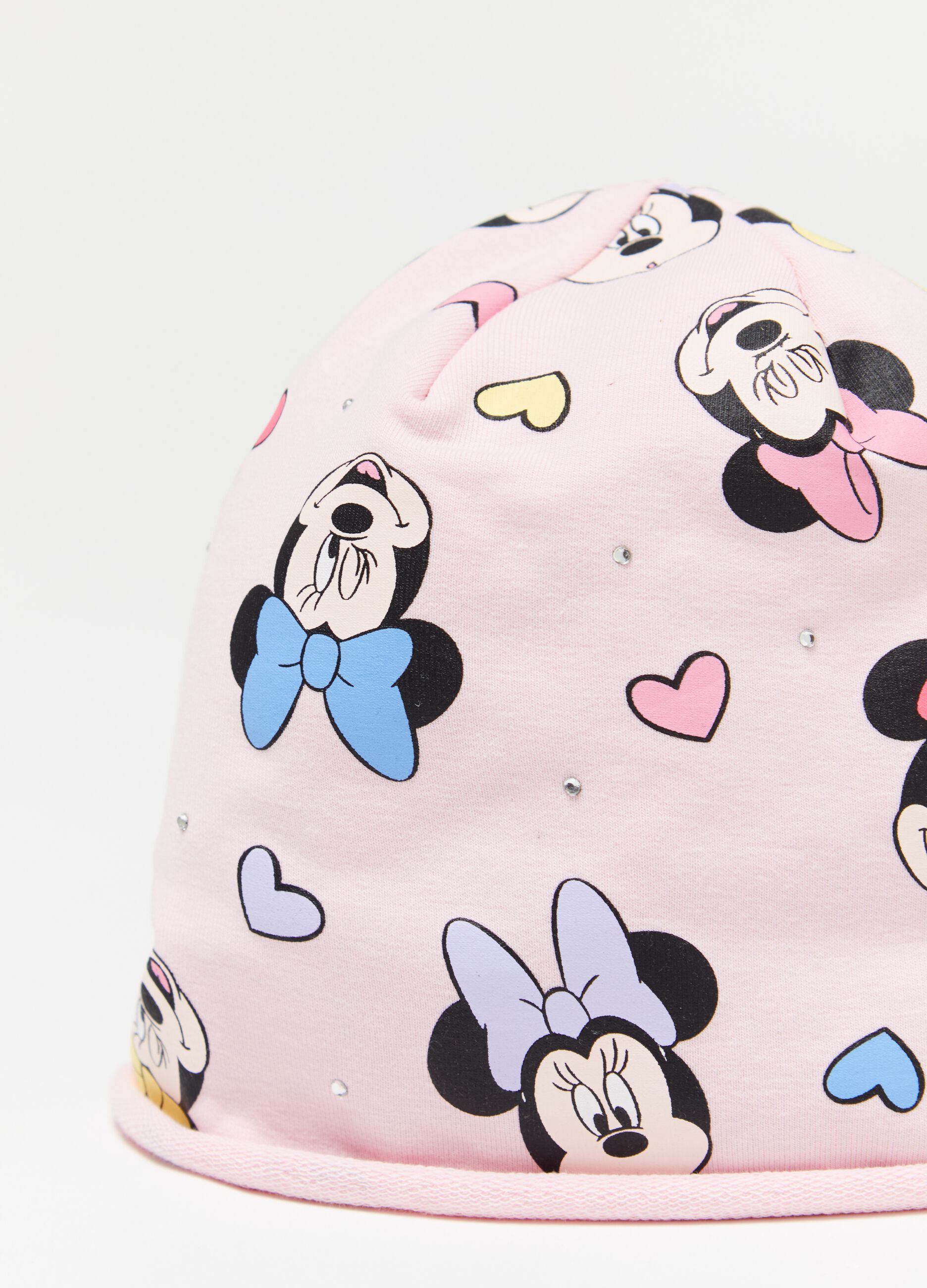 Berretto in cotone bio stampa Minnie