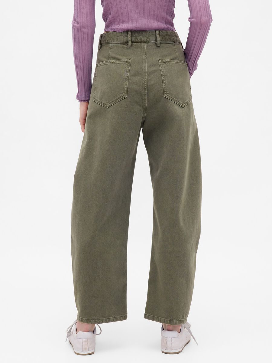 Pantaloni verde in cotone_2