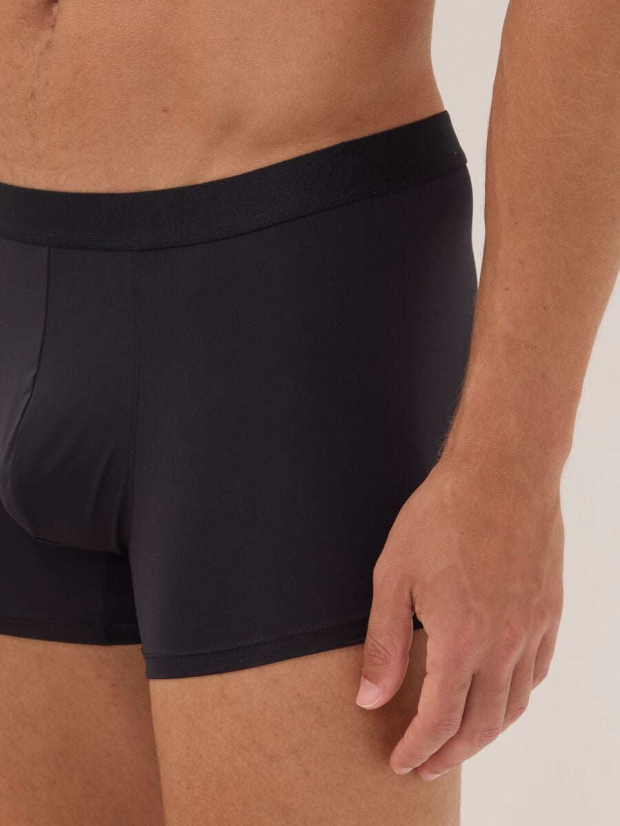 Three-pack of black stretch microfibre boxers_3