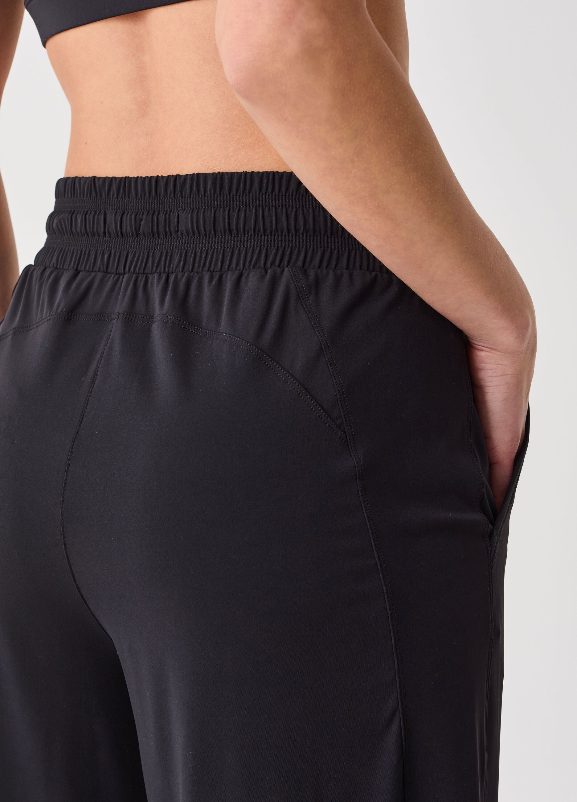 ALTAVIA STUDIO wide-leg trousers with drawstring