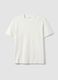 White pure cotton short sleeve t-shirt regular fit_4