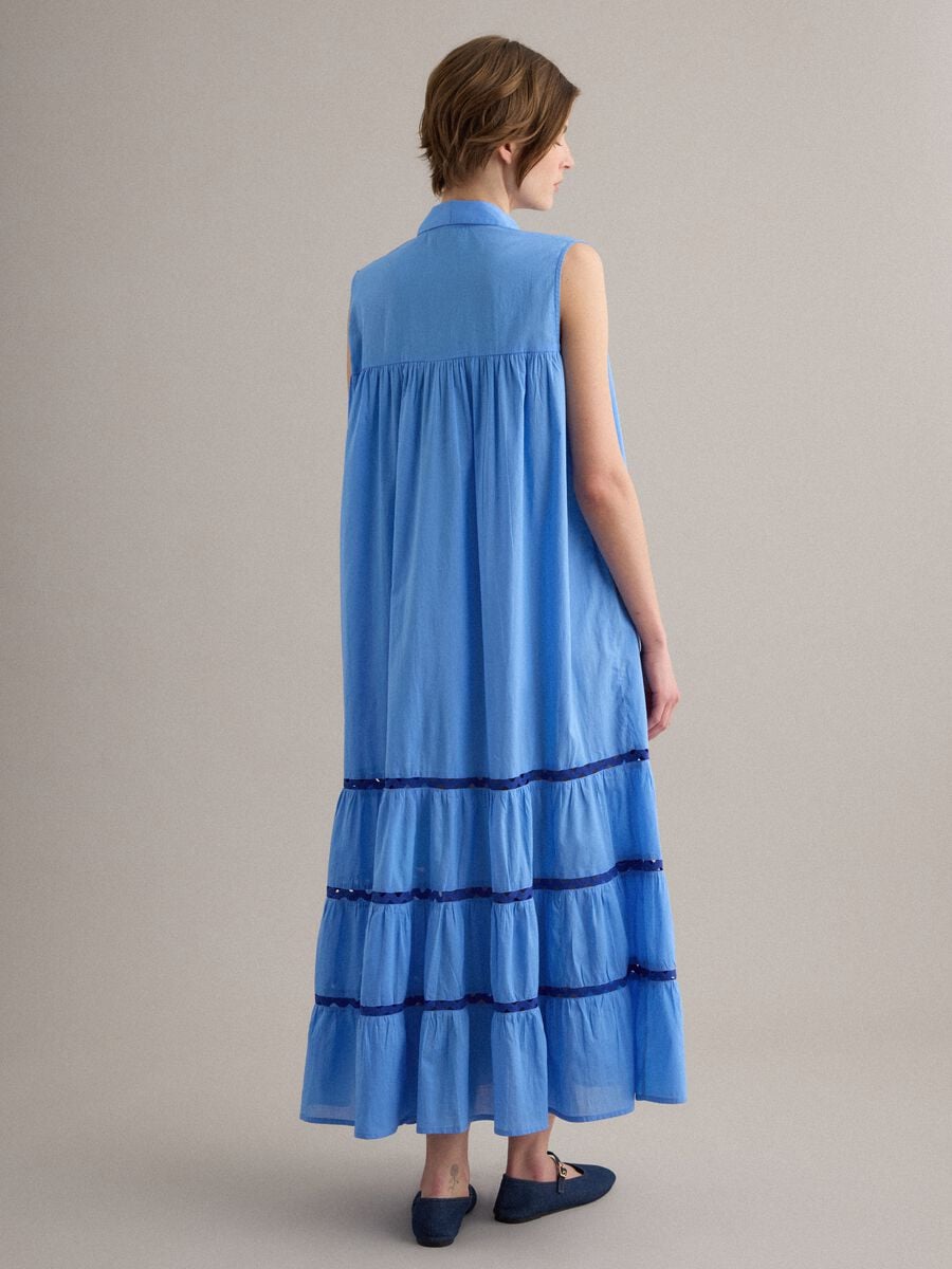 Light Blue Pure Cotton Shirt Dress_2