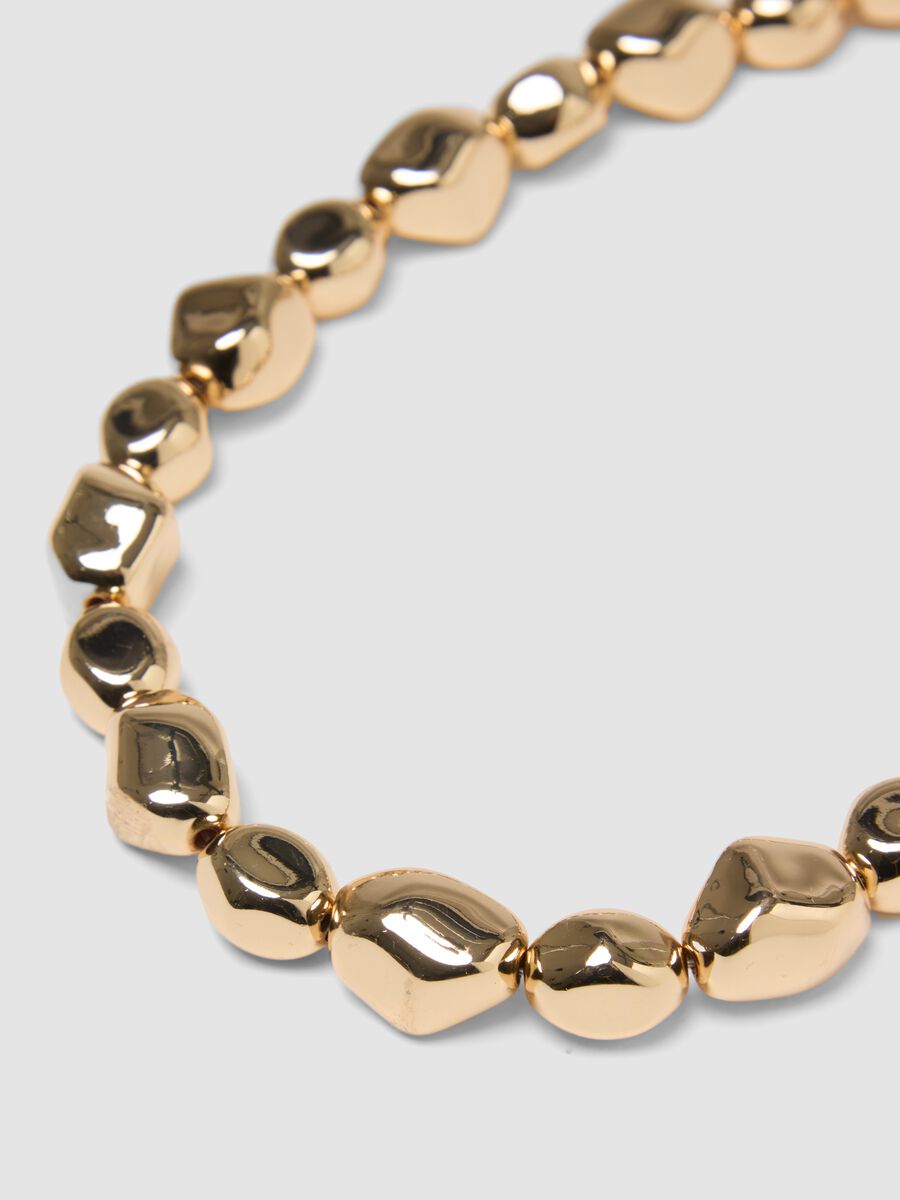 Gold Necklace with Irregular Links_1