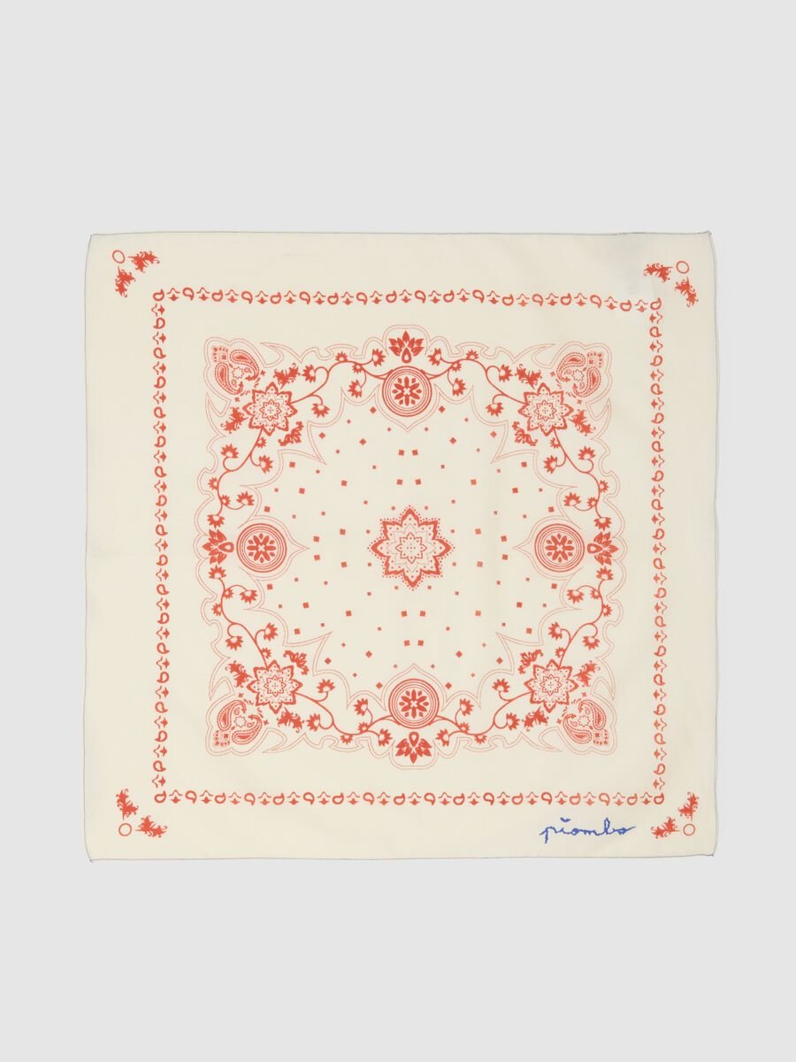 Blue Regular Fit Cotton and Lyocell Bandana_2