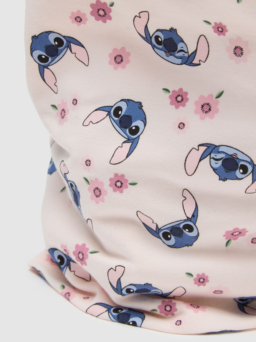 Girls' multicolour stretch cotton scarf with print_1