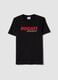 Black regular fit pure cotton T-shirt with Ducati print_4