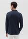 Cotton long-sleeved polo shirt_2