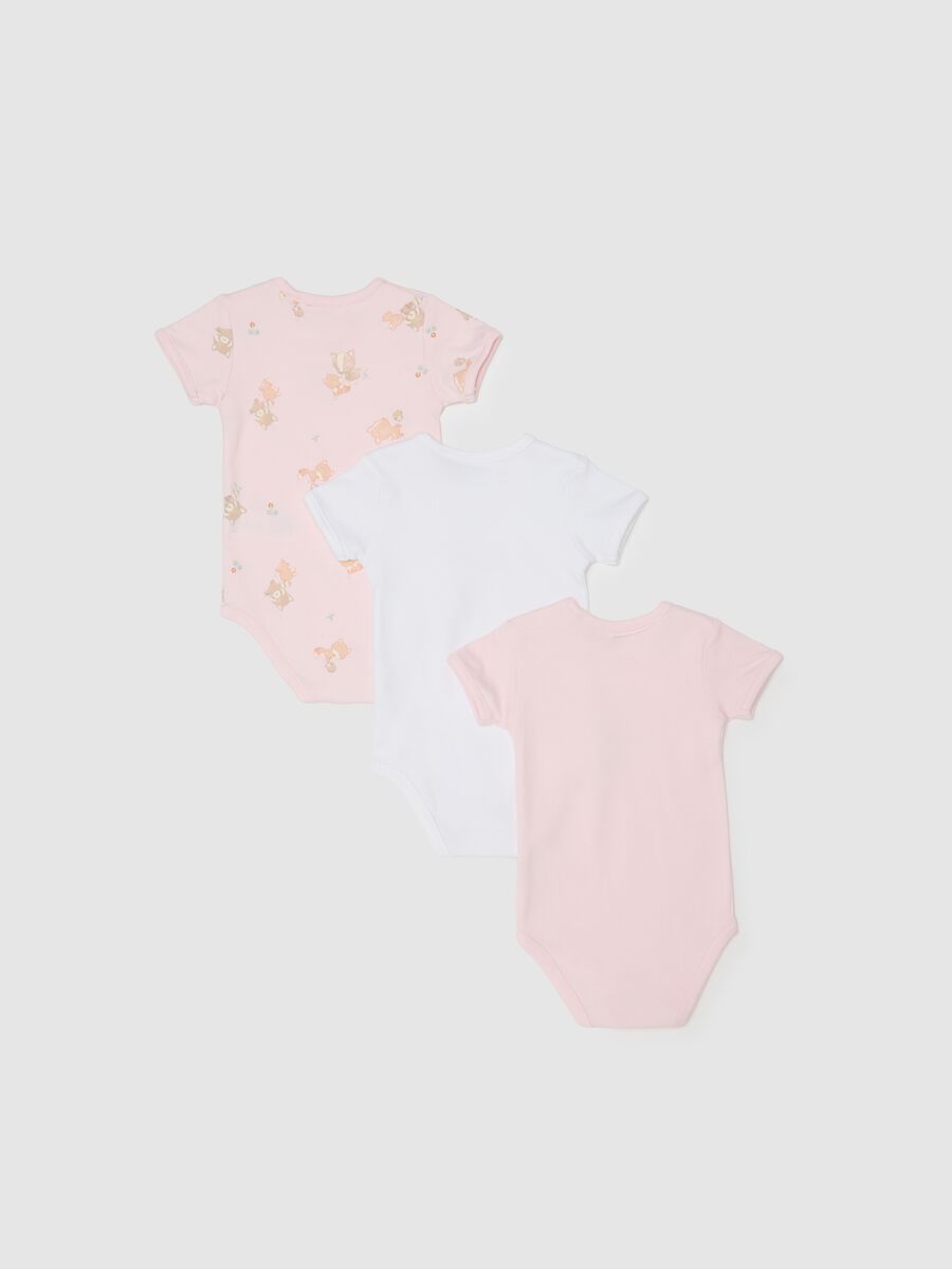 Tripack body multicolor da neonata in puro cotone_1