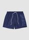 Blue swim shorts with contrast drawstring_0